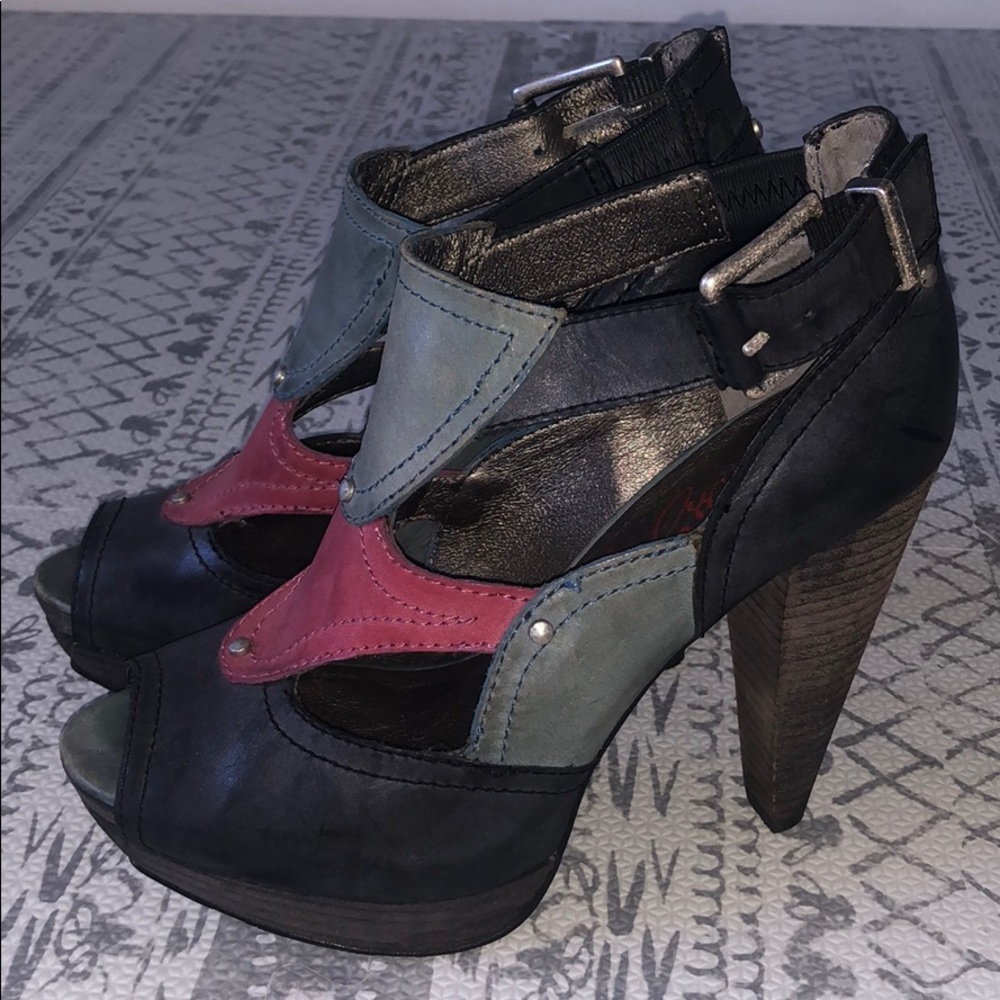 Miss Sixty Peeptoe Summer Block Heels